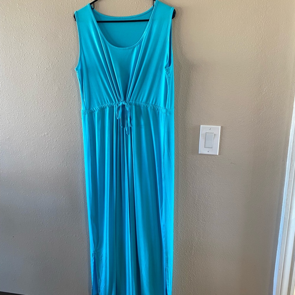 Teal Maxi Dress XL